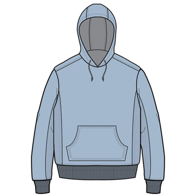 The Persuasion Men's Hooded Sweatshirt SMALL / HEATHERED BLUE HB006