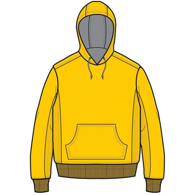 The Persuasion Men's Hooded Sweatshirt SMALL / HEATHERED YELLOW HY007
